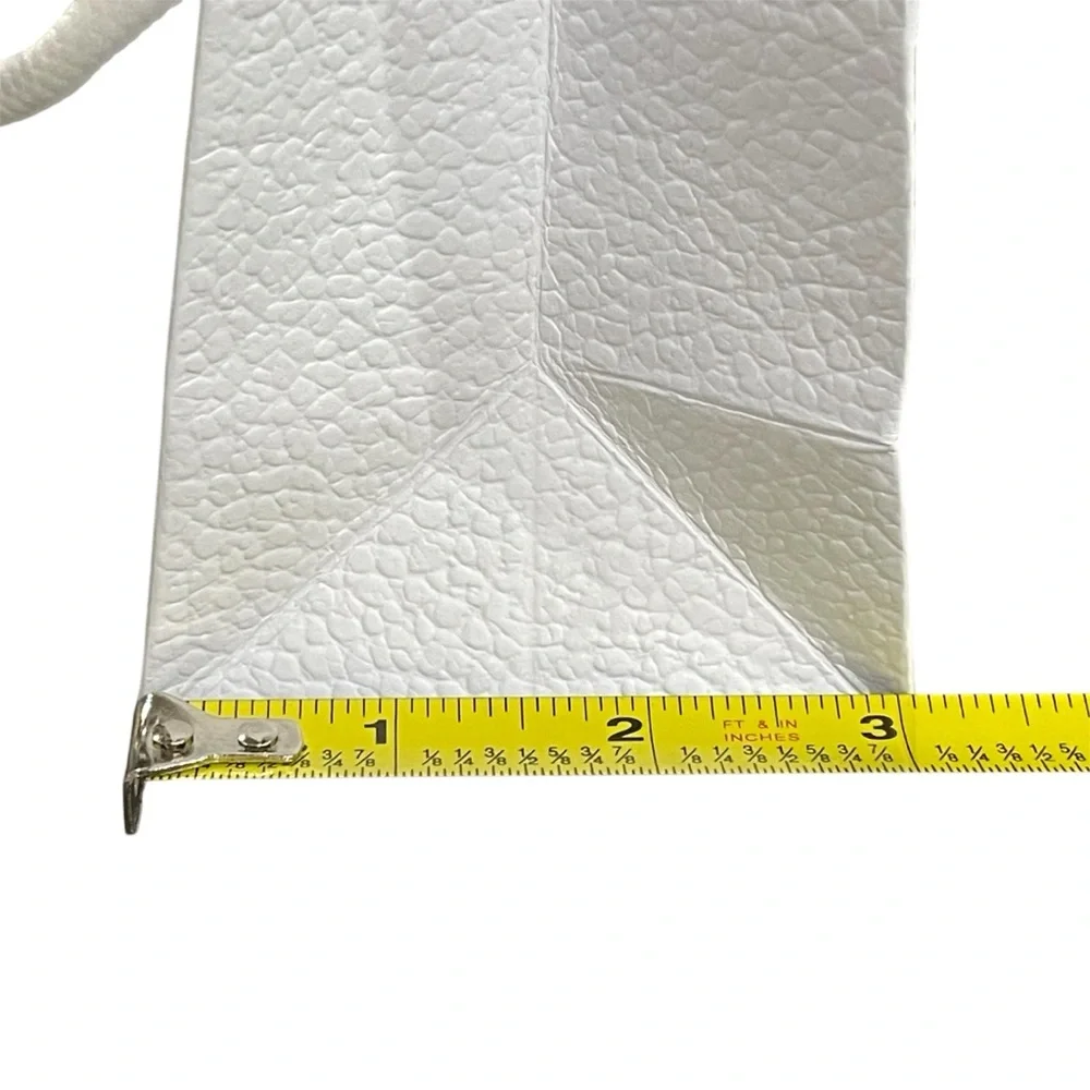 DIOR White Paper Bag 7”x3”x6”